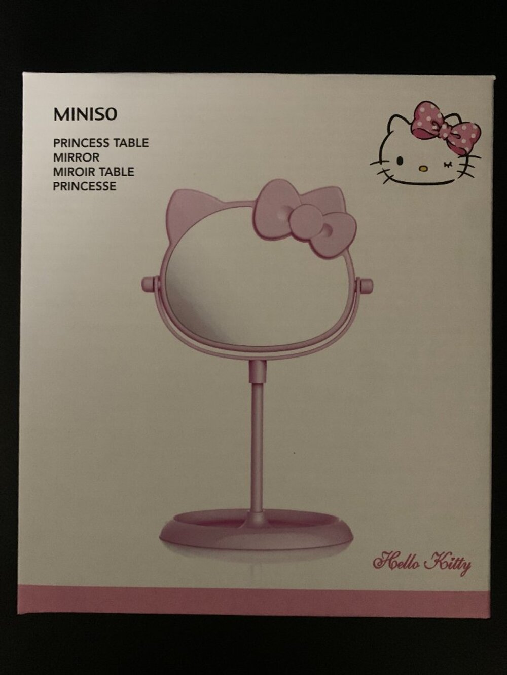 Sanrio Miniso Hello Kitty Princess Table Mirror